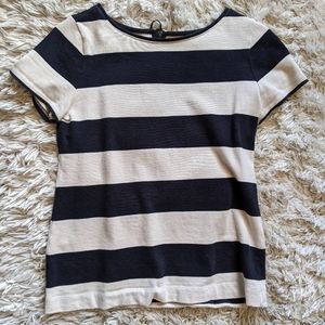 Navy blue striped shirt